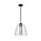 Nuvo Aura, 12 Inch LED Pendant, Matte Black, K9 Bubble Crystal, 3000K CCT 62/2172 - alternate 1